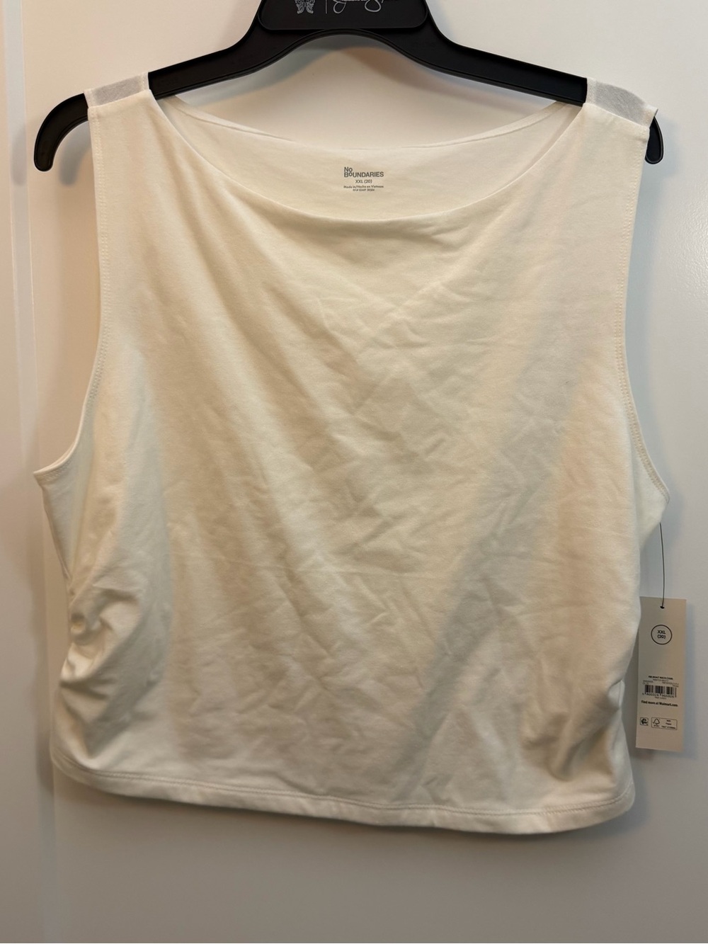 2XL Women’s Cream Sleeveless Tank Top/cami